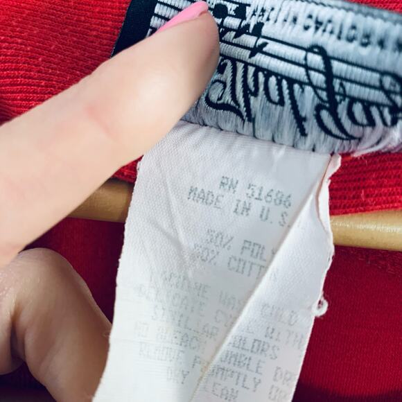 Vintage All that Jazz 80s mini red button up dress size 4 - Picture 6 of 6